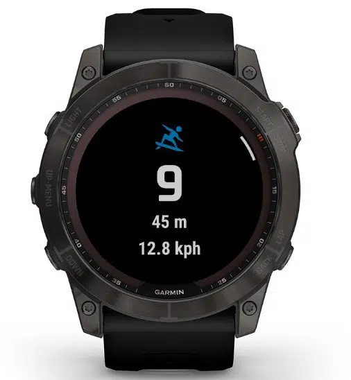 Смарт-годинник Garmin Fenix 7X Sapphire Solar Black DLC Titanium with Black Band (010-02541-45)