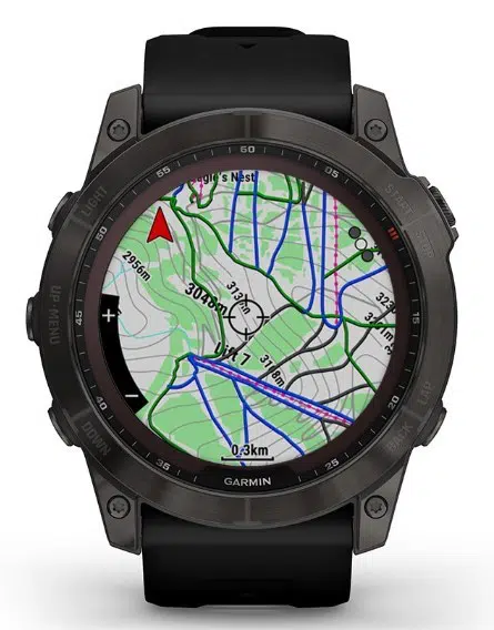 Смарт-годинник Garmin Fenix 7X Sapphire Solar Black DLC Titanium with Black Band (010-02541-45)