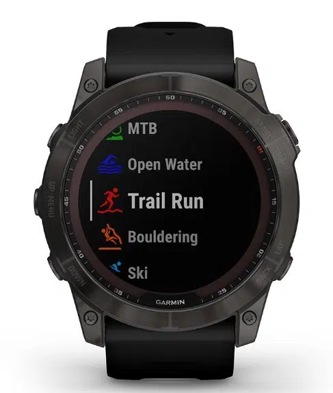 Смарт-годинник Garmin Fenix 7X Sapphire Solar Black DLC Titanium with Black Band (010-02541-45)